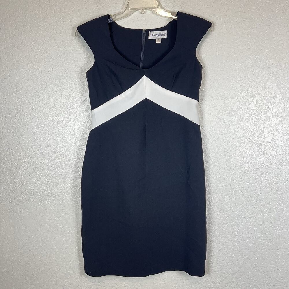 Danny and Nicole Dress Women’s Size 6 Black White Sleeveless Work Office Church